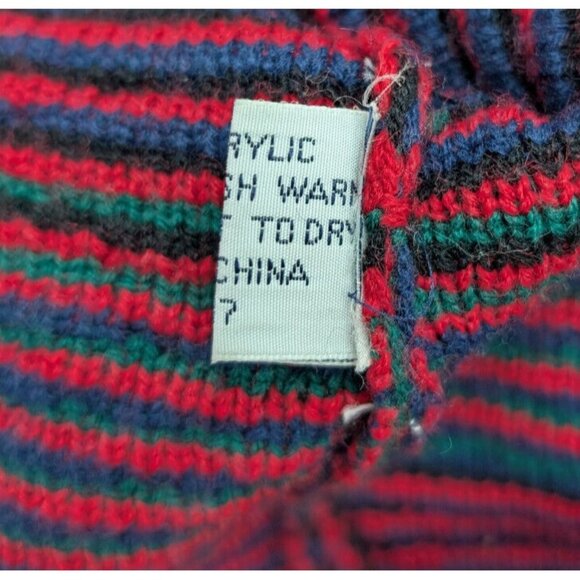 Tally Ho Vintage Women's Cardigan Sweater Size Large Green Plaid - Picture 12 of 14